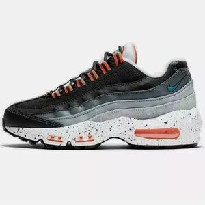 Nike Air Max 95 Recraft Size 6Y = Womens 7.5 Shoes Black Orange White CJ3906 008